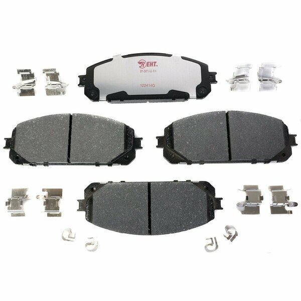 R/M Brakes BRAKE PADS OEM OE Replacement Hybrid Technology Includes Mounting Hardware EHT1709H